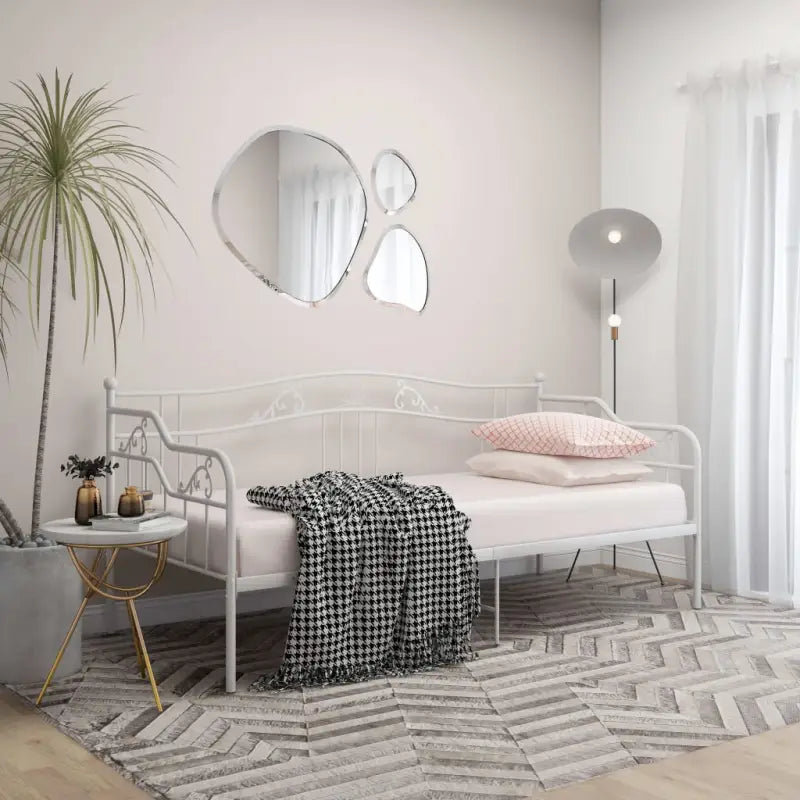 Trendy slaapbank voor extra zitruimte en gastenbed - Wit - Bedden & bedframes