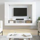 Trendy stevig tv-meubel van bewerkt hout met duurzaam en stabiel ontwerp - Hoogglans wit / 1 - Tv-meubels