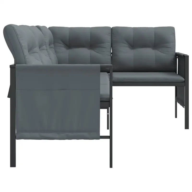 Trendy tuinhoekbank met stabiel frame voor ontspannen buitenplezier - 168 x 116 x 65 cm - Tuinsets