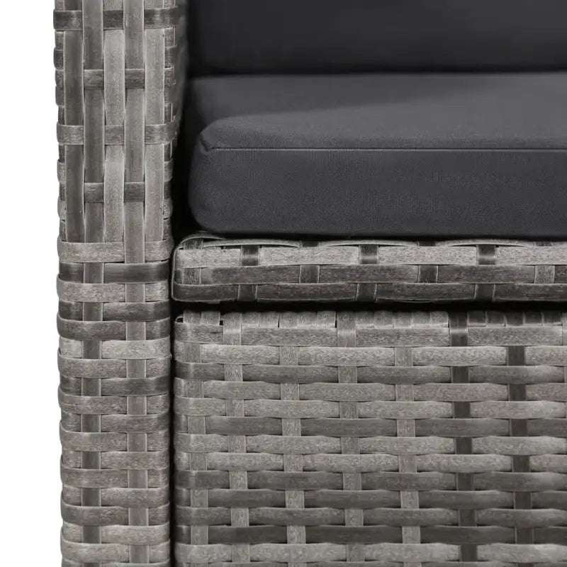 Trendy tuinmeubelset met verstelbare rugleuningen en stoelen gemakkelijk - Grijs - Tuinsets