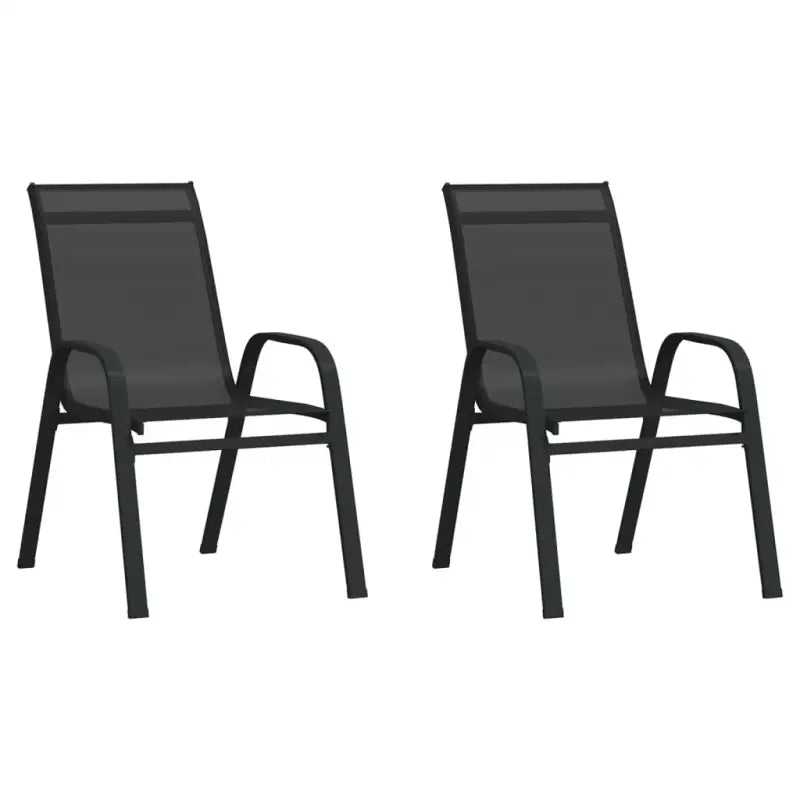 Trendy tuinset met gehard glas voor een stijlvolle terrasbeleving - Zwart / na / 3 - Tuinsets