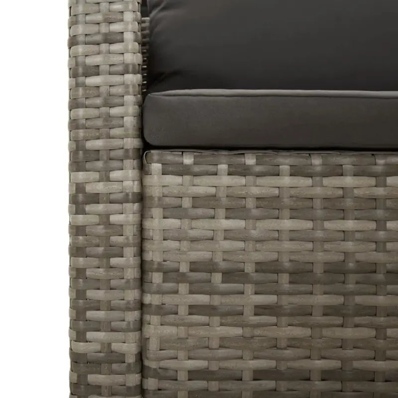 Trendy tuinset met poly rattan en armleuning links - Tuinsets