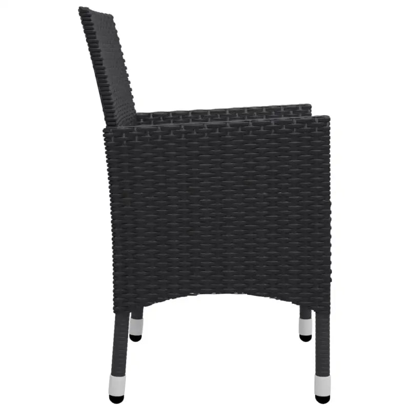 Trendy tuinset met poly rattan en warm massief acaciahout stijl - Tuinsets