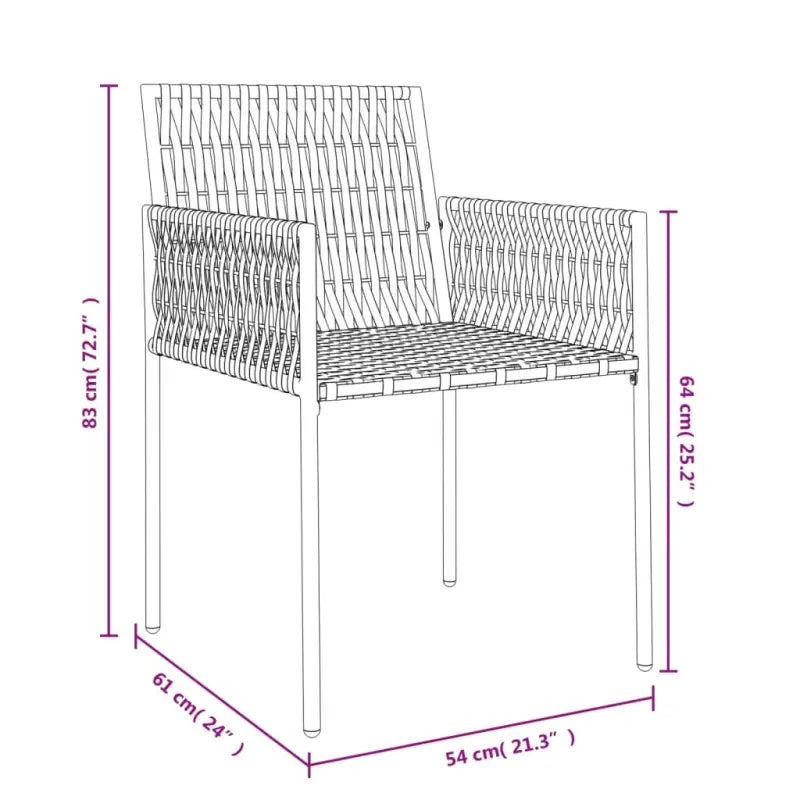 Trendy Tuinstoelen van Poly Rattan voor een duurzame tuinset - Tuinstoelen