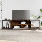 Trendy Tv-meubel met bewerkt hout en metalen frame - Tv-meubels