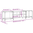 Trendy Tv-meubel met bewerkt hout en metalen frame - Tv-meubels