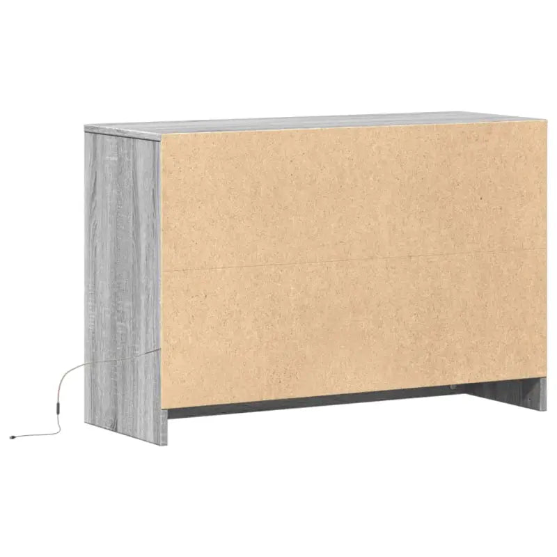 Trendy TV-meubel met LED-verlichting in Grijs Sonoma Eiken - Tv-meubels