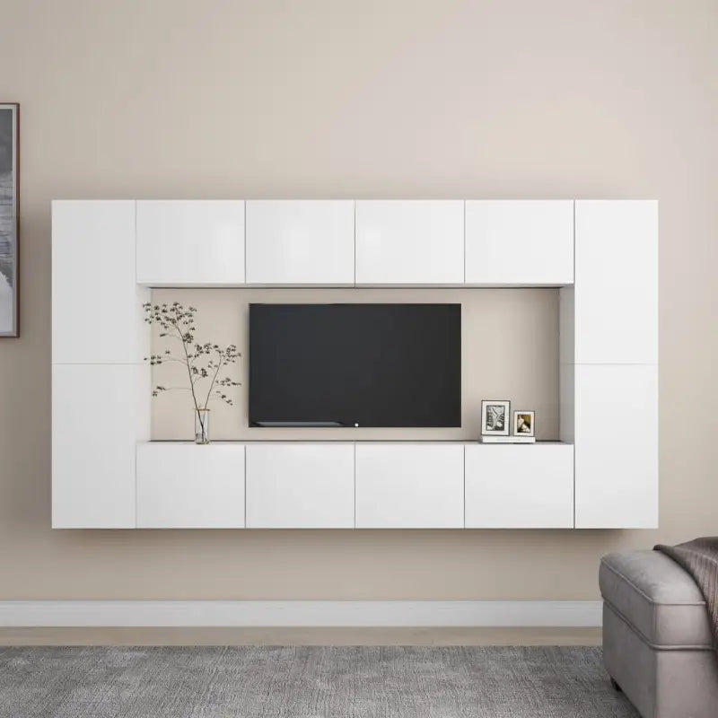 Trendy Tv-meubel met muurbevestiging voor een tijdloze uitstraling - Wit / 1 / 80 cm - Tv-meubels