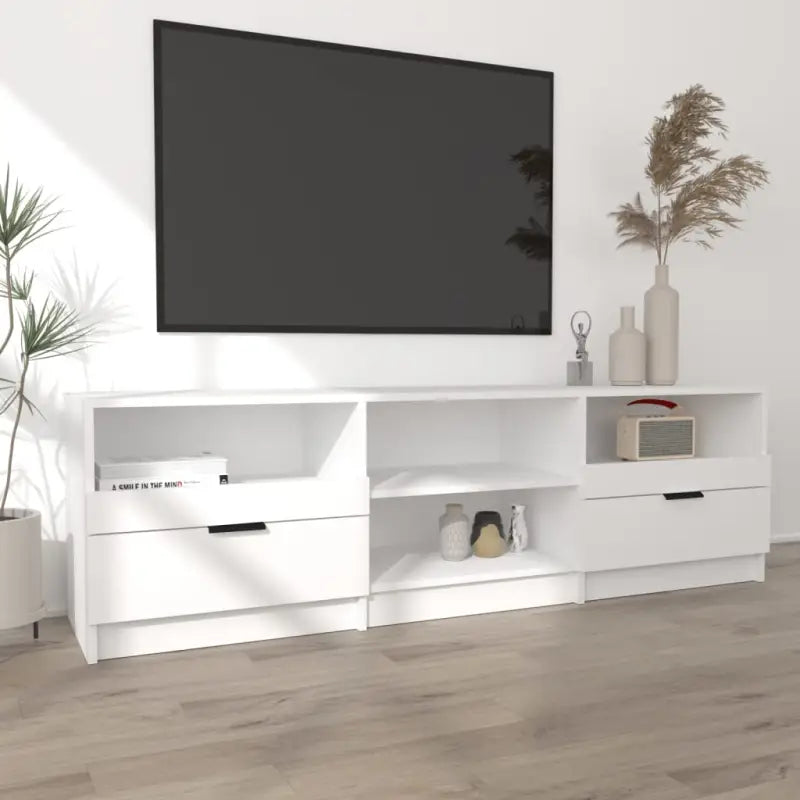 Trendy tv-meubel met stevig blad en bewerkt hout voor modern interieur - Tv-meubels