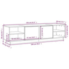 Trendy tv-meubel van massief grenenhout met strak design - Tv-meubels