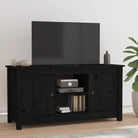 Trendy tv-meubel van massief grenenhout voor een stijlvolle woonkamer - Zwart / 1 - Tv-meubels