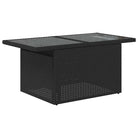 Tuin Lounge Set in Zwart Materiaal met Gepoedercoat Staal Afmetingen - Tuinsets