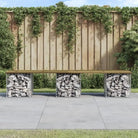 Tuinbank van massief douglashout voor een duurzame buitenzitplek - Donkerbruin / 203 x 44 x 42 cm / 1 - Tuinbanken