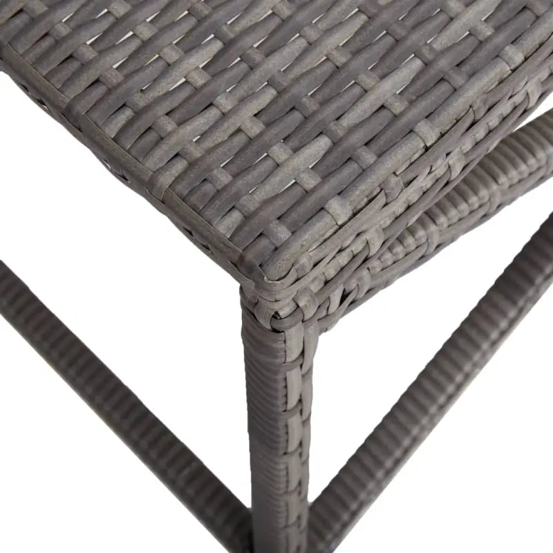 Tuinbank van poly rattan met gepoedercoat stalen frame voor buitengebruik - Tuinbanken