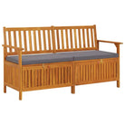 Tuinbanken van massief acaciahout met rustieke charme - Bruin en grijs / 148 x 62 x 84 cm / 1 - Tuinbanken