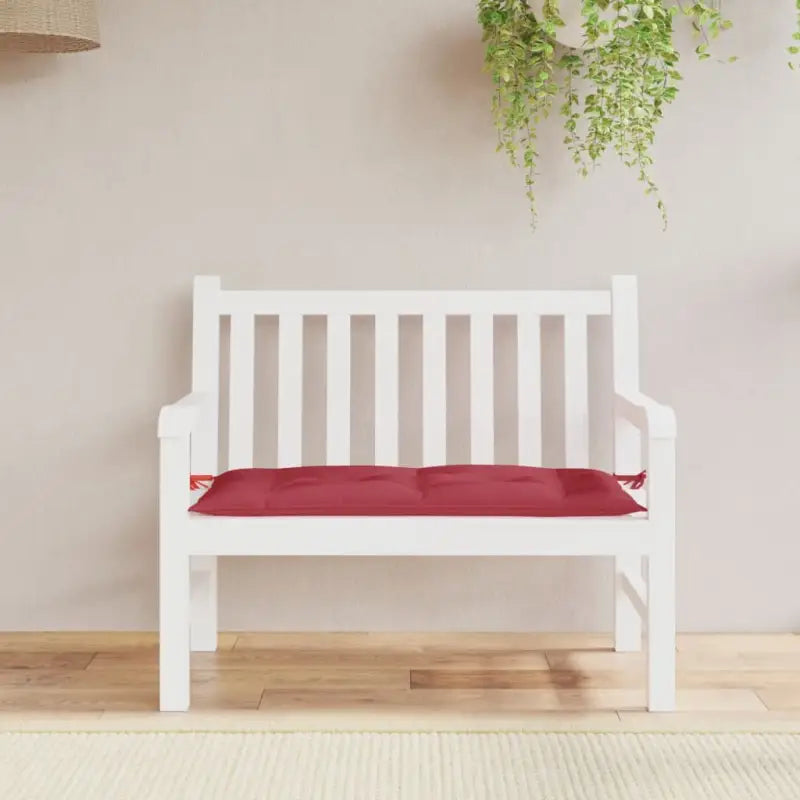 Tuinbankkussen van oxford stof voor een frisse uitstraling en oorspronkelijke vorm - Wijnrood / 1 - Stoelkussens