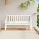 Tuinbankkussen van oxford stof voor een frisse uitstraling - Crèmewit / 150 x 50 x 7 cm / 1 - Stoelkussens