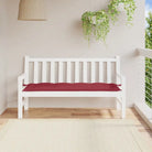 Tuinbankkussen van oxford stof voor een frisse uitstraling - Wijnrood / 150 x 50 x 7 cm / 1 - Stoelkussens