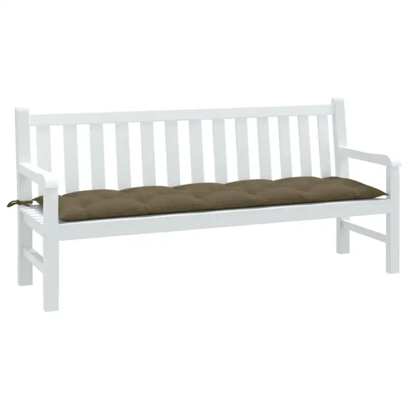 Tuinbankkussen voor frisse uitstraling en behoud van oorspronkelijke vorm - taupe mix / 180 x 50 x 7 cm / 1