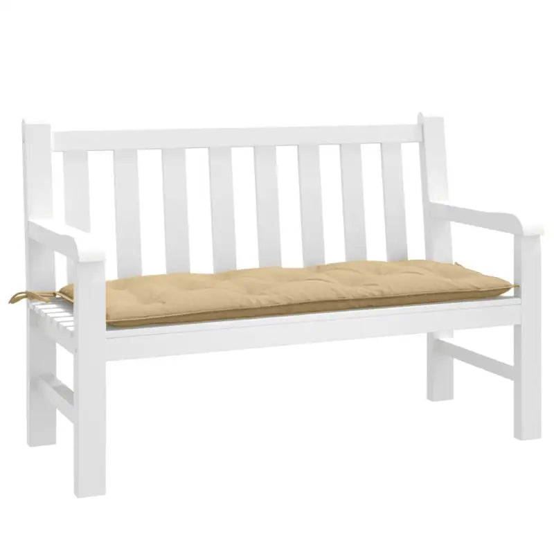 Tuinbankkussen voor frisse uitstraling en behoud van oorspronkelijke vorm - beige mix / 120 x 50 x 7 cm / 1
