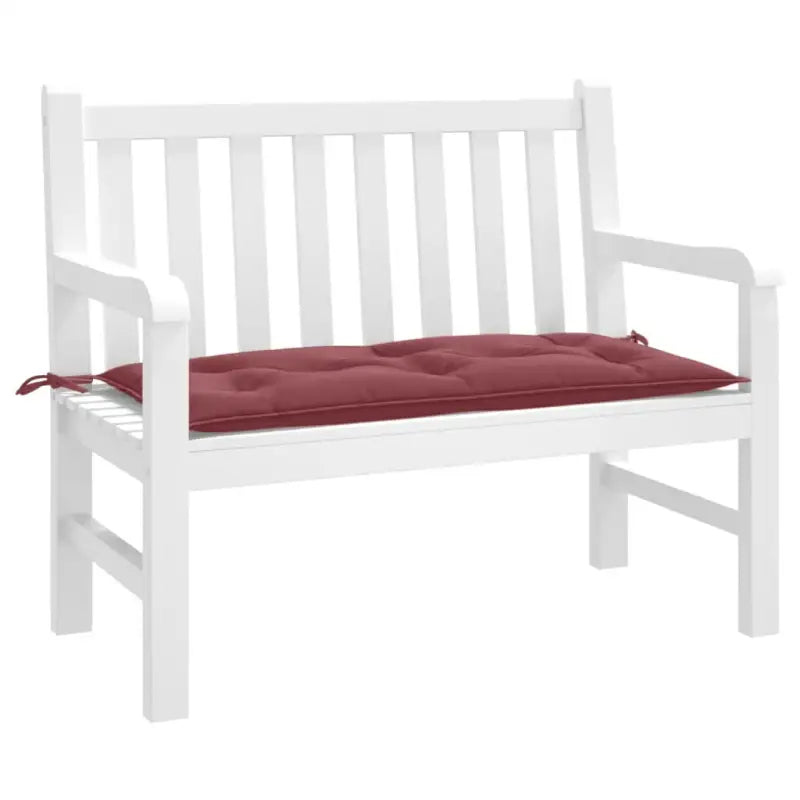 Tuinbankkussen voor frisse uitstraling en behoud van oorspronkelijke vorm - wijnrood mix / 100 x 50 x 7 cm / 1