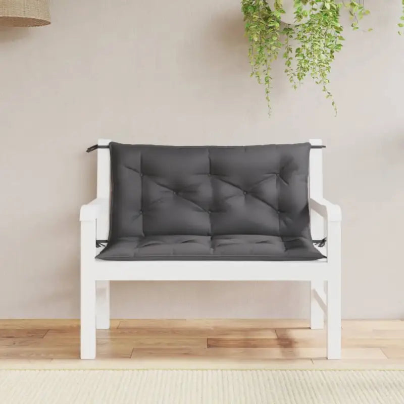 Tuinbankkussens van oxford stof voor een frisse uitstraling - Antraciet / 100 x 50 x 7 cm / 2 - Stoelkussens