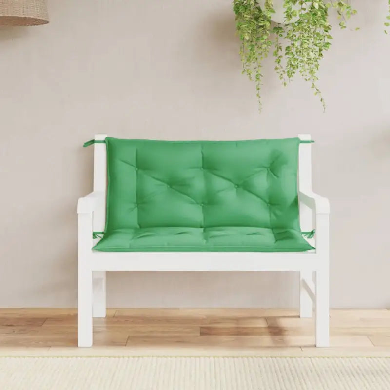 Tuinbankkussens van oxford stof voor een frisse uitstraling - Groen / 100 x 50 x 7 cm / 2 - Stoelkussens
