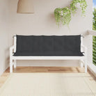 Tuinbankkussens van oxford stof voor een frisse uitstraling - Zwart / 180 x 50 x 7 cm / 2 - Stoelkussens