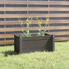 Tuinen plantenbak van massief grenenhout voor buitengebruik - Grijs / 1 - Bloempotten & plantenbakken