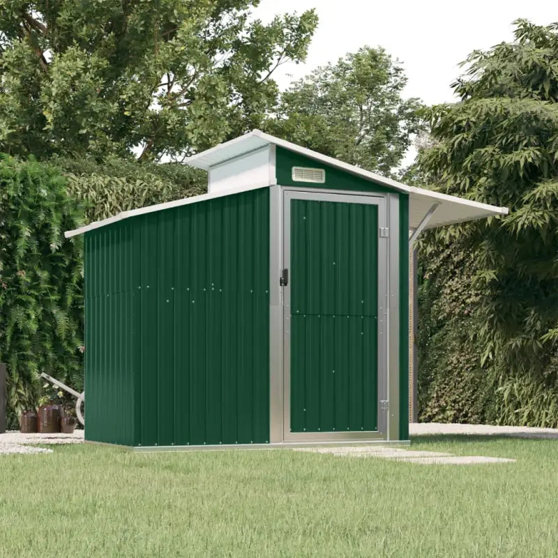 Tuinhuizen van gegalvaniseerd staal met gemakkelijke toegang en ventilatie - Groen / 1 - Tuinhuizen