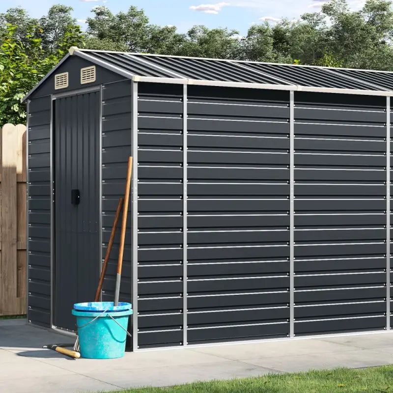 Tuinhuizen van gegalvaniseerd staal voor meer opslagruimte - Antraciet / 191 x 980 x 198 cm / 1 - Tuinhuizen