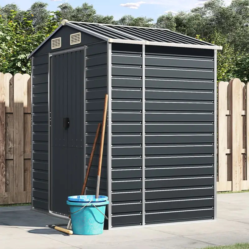Tuinhuizen van gegalvaniseerd staal voor meer opslagruimte - Antraciet / 191 x 130 x 198 cm / 1 - Tuinhuizen