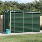 Tuinhuizen van gegalvaniseerd staal voor meer opslagruimte - Groen / 191 x 300 x 198 cm / 1 - Tuinhuizen