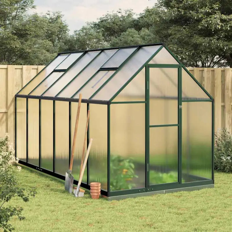 Tuinkas biedt stevige en weerbestendige bescherming voor planten - Groen / 334 x 169 x 202 cm / 1 - Tuinkassen