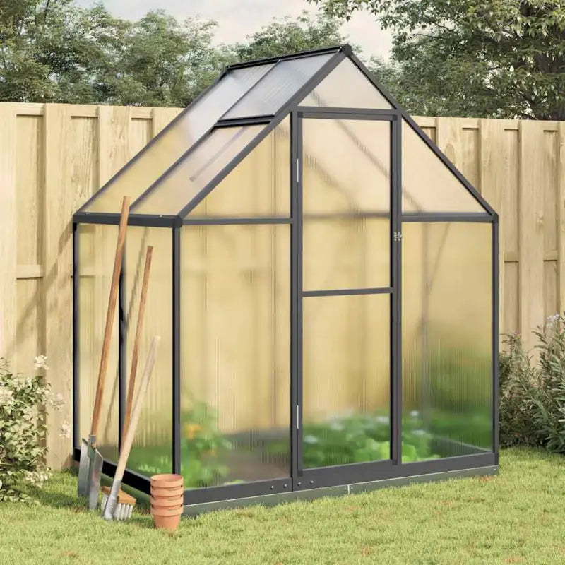 Tuinkas voor plantenbescherming met stevige aluminium frame voor landbouwinstallatie - Antraciet / 169 x 114 x 202 cm