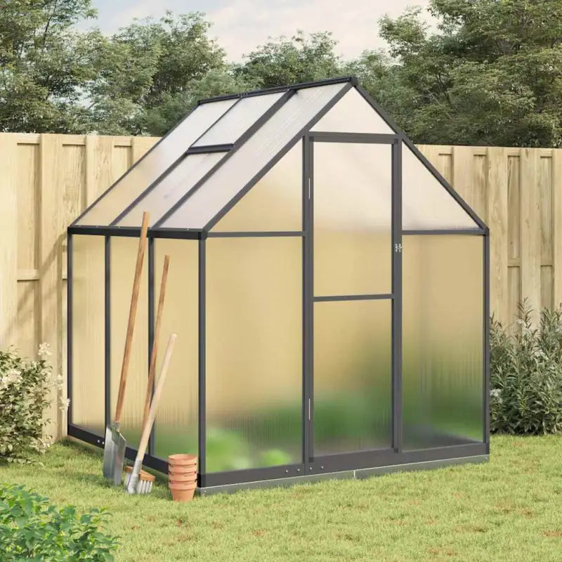 Tuinkas voor plantenbescherming met stevige aluminium frame voor landbouwinstallatie - Antraciet / 169 x 169 x 202 cm