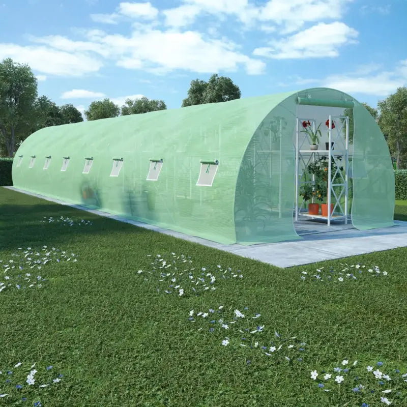 Tuinkassen met pe-mesh stof voor plantenbescherming en klimaatcontrole - 1200 x 300 x 200 cm / 1 - Tuinkassen