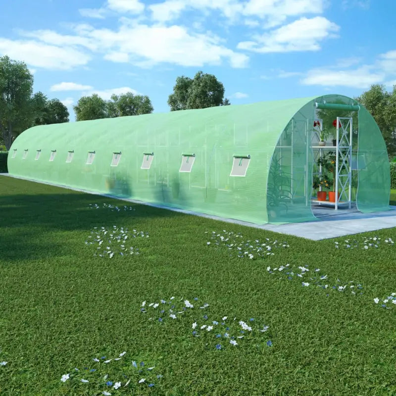 Tuinkassen met pe-mesh stof voor plantenbescherming en klimaatcontrole - 1500 x 300 x 200 cm / 1 - Tuinkassen