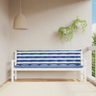 Tuinkussen oxford stof voor een frisse uitstraling en behoud van oorspronkelijke vorm - Blauw en wit / 200 cm / 2