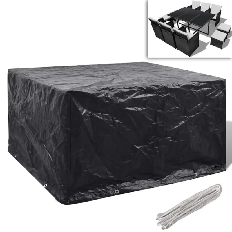 Tuinmeubelhoes voor 8-persoons rattan tuinsets met levering bevat - 172 x 113 x 73 cm / 1 - Tuinmeubelhoezen