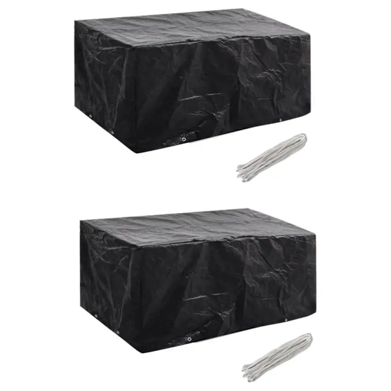 Tuinmeubelhoes voor 8-persoons rattan tuinsets met levering bevat - 180 x 140 x 90 cm / 2 - Tuinmeubelhoezen