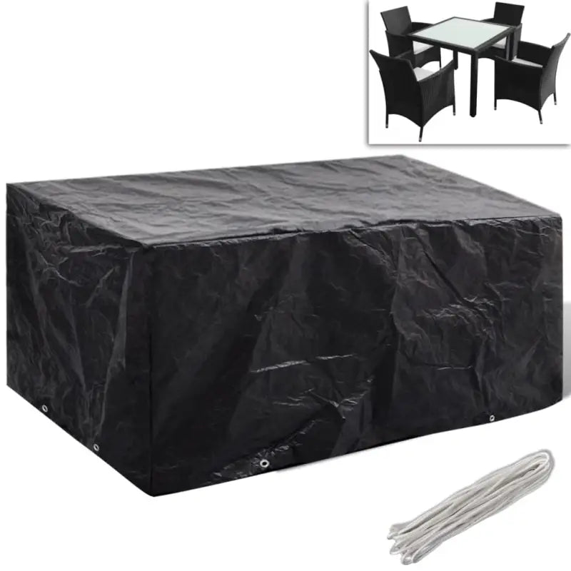 Tuinmeubelhoes voor 8-persoons rattan tuinsets met levering bevat - 180 x 140 x 90 cm / 1 - Tuinmeubelhoezen