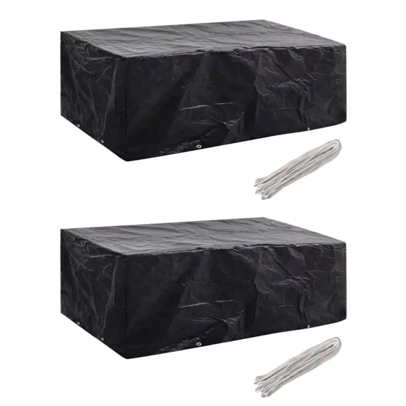 Tuinmeubelhoes voor 8-persoons rattan tuinsets met levering bevat - 200 x 160 x 70 cm / 2 - Tuinmeubelhoezen