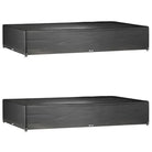 Tuinmeubelhoes voor 8-persoons rattan tuinsets met levering bevat - 325 x 205 x 60 cm / 2 - Tuinmeubelhoezen
