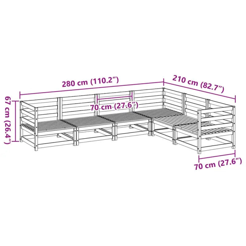 Tuinnsets met massief Douglas vurenhout voor comfortabele buitenruimte - Tuinsets