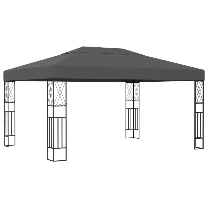 Tuinpaviljoen met decoratieve kruisvormige details voor stijl en schaduw - Partytenten & prieëlen