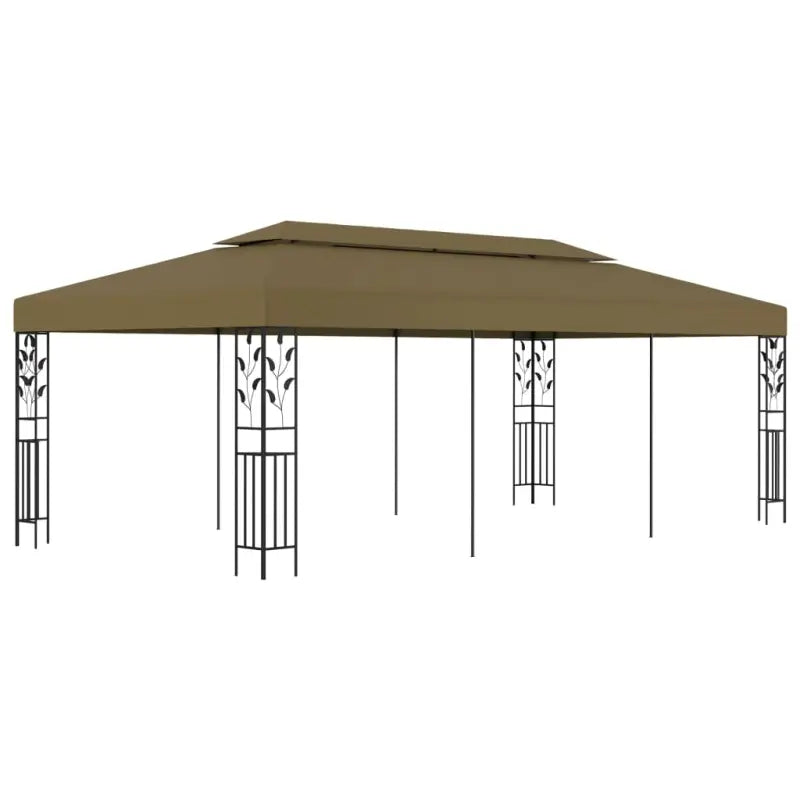 Tuinpaviljoen met sierlijke bloemendetails voor buitenplezier - Taupe - Partytenten & prieëlen