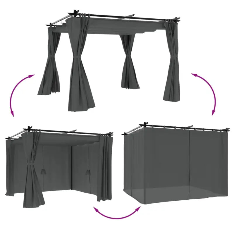 Tuinpaviljoen voor gezellige buitenmomenten met stevig stalen frame - Partytenten & prieëlen