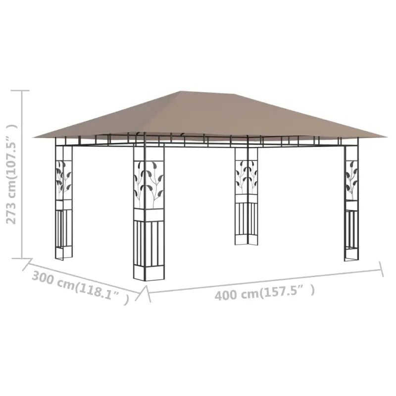 Tuinprieel met stevig stalen frame voor buitenactiviteiten - Partytenten & prieëlen