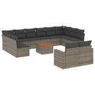 Tuinset in grijs materiaal met gepoedercoat staal afmetingen - Tuinsets
